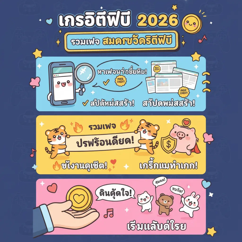 สมัครรับเครดิตฟรี - เครดิตฟรี